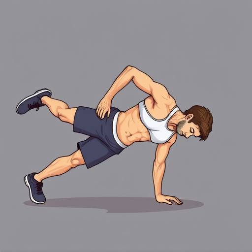 Illustration showing the correct form for a plank